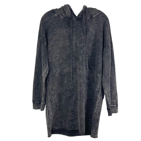 NWOT VINTAGE CANVAS Hoodie Women S Faded Wash Long Sleeve Longline - Picture 1 of 7